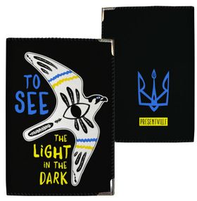 Обложка на паспорт To see the light in tne dark (PD_UKR122_BL)
