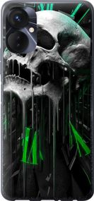 Чехол на Tecno Spark 9 Pro Череп-часы "4100u-2832-17620"