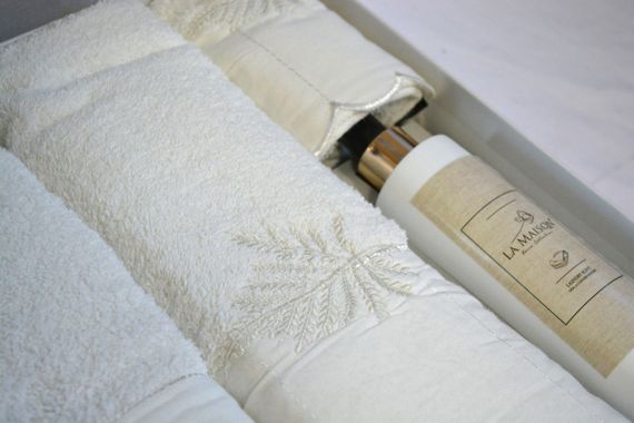 Подарочный набор полотенец La Maison, 3 шт. с ароматом Meor | Зображення 4