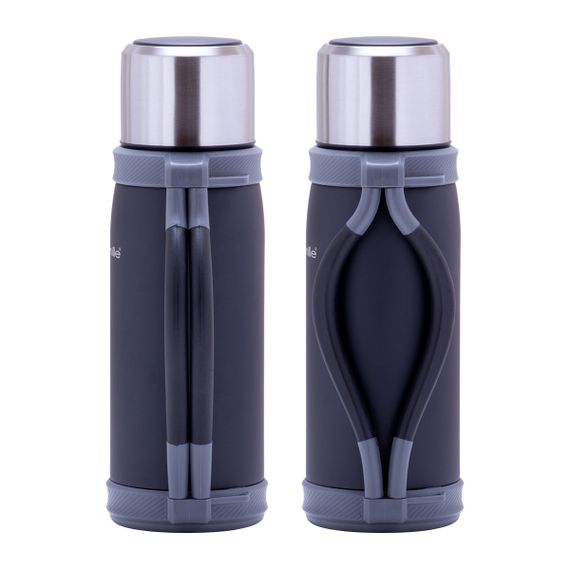 Термос черный 1200ml из нержавеющей стали | Зображення 6