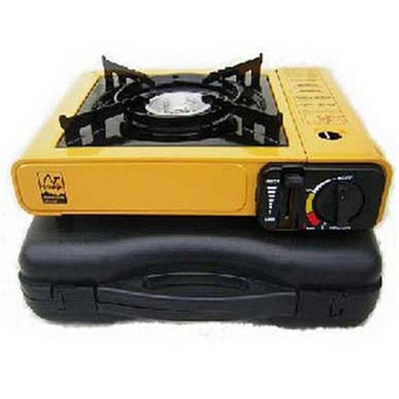 Плита газова XPRO (2.3KW) BDZ-153-KS01 у валізі 1 конфорка (8) жовта (MER-15403_335) | Зображення 2