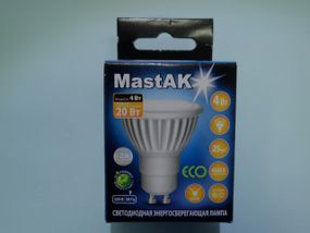 Світлодіодна лампа Mastak CUP02CG ( 4W LED GU10 230V 4200K )