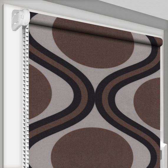 Рулонная штора Rolets Геометрия 1-52842-1150 115x170 см открытого типа Коричневая