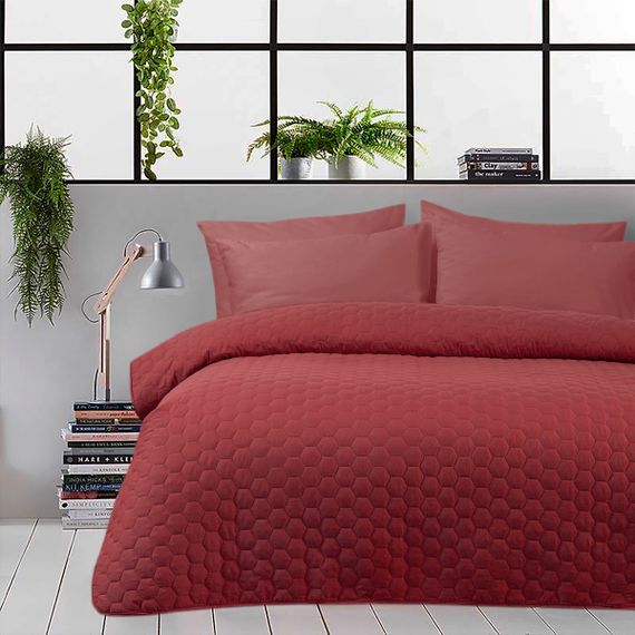 Покривало Lotus 9712 Туреччина 150*220 см  Мікрофібра Бордове