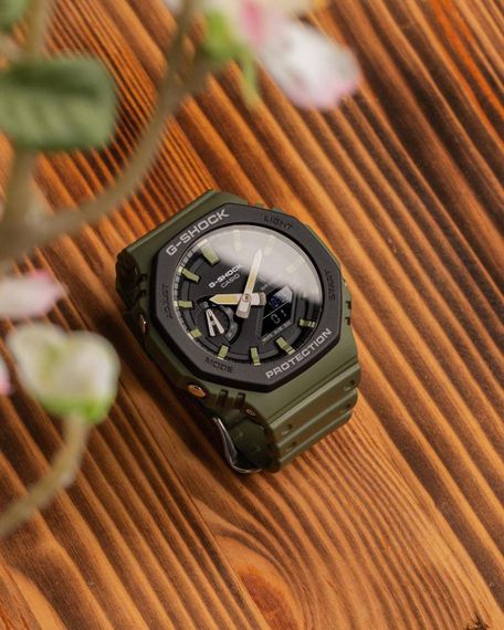 Ударопрочные полимерные наручные часы Casio G-Shock GA-2110SU-3AER с полимерным ремешком | Зображення 3