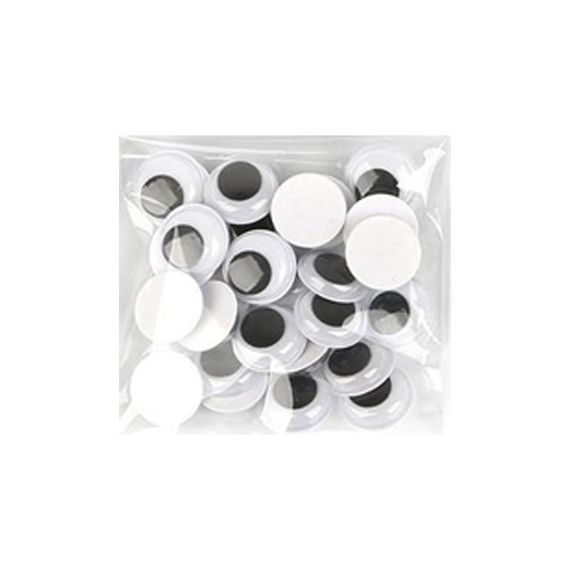 Творческий набор для аппликаций "Глаза" ЕД-523, 20 мм, 10 грамм, 37 штук