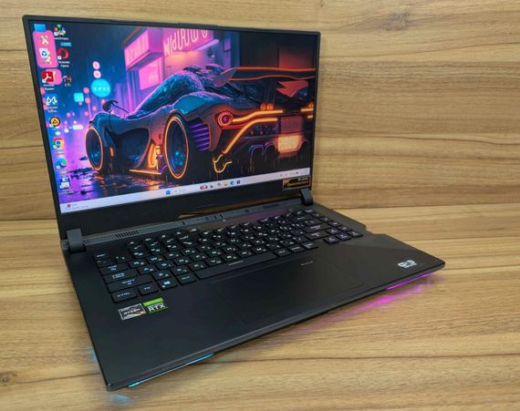 Ігровий ноутбук Asus ROG Stix G533QS / 15.6" (1920x1080) IPS / AMD Ryzen 9 5900HX (8 (16) ядер по 3.3 - 4.6 GHz) / 64 GB DDR4 / 2000 GB SSD / nVidia GeForce RTX 3080, 16 GB GDDR6, 256-bit / Windows 11 б/в + Подарунок Бездротова миша / USB | Зображення 3