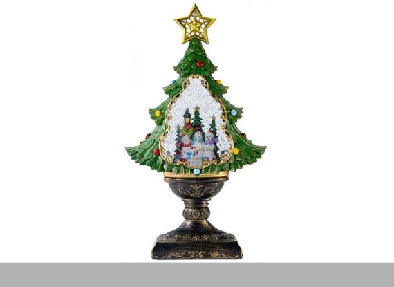 Новорічний сніжний світильник-декор Ялинка XHF-8002 (47455-XHF-8002_1083)