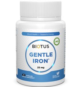 Микроэлемент Железо Biotus Gentle Iron 25 mg 60 Caps BIO-531149