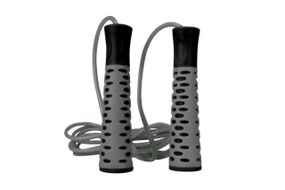 Скакалка PowerPlay 4206 Jump Rope PRO+ Сіро-чорна (2,75m.)