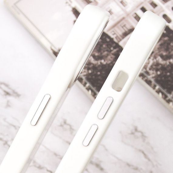 Чехол TPU+Glass Sapphire Midnight Open Camera with MagSafe для Apple iPhone 15 Plus (6.7") Белый / White | Зображення 4