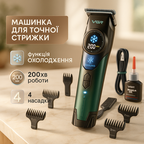 Машинка для стрижки хороша, Тример з насадками різної довжини, Машинка для стрижки на акумуляторі AW-39