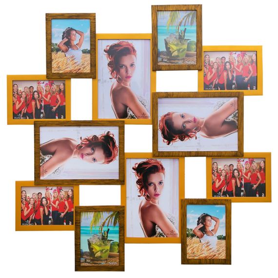 Мультирамка Mega-frame Double Gold на 12 фото