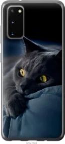Чехол на Samsung Galaxy S20 Дымчатый кот из пластика FCh_032786
