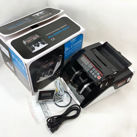 Лічильник купюр з високою швидкістю роботи Bill Counter UV MG 5800, Лічильник грошей для офісу HL-73 | Зображення 6