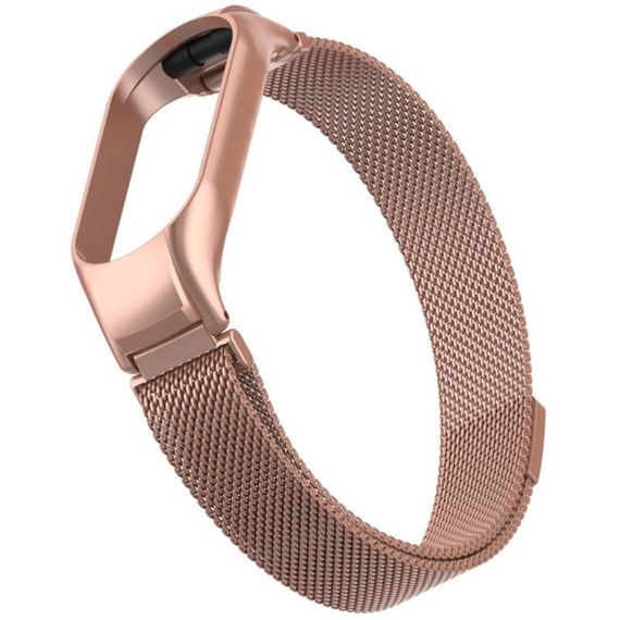 Ремінець Milanese Loop Design для Xiaomi Mi Band 5/6 Rose Pink | Зображення 4