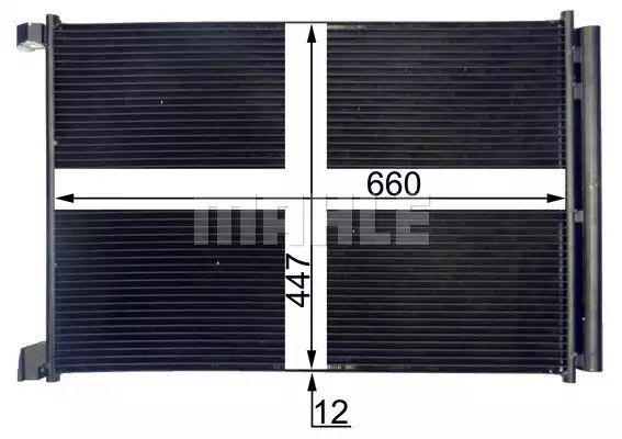 Радіатор кондиціонера w205/212/222 13-, MAHLE/KNECHT (AC412000S) | Зображення 5