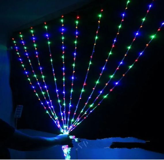 Новогодние гирлянды. Гирлянда водопад 320-400L 3x3м(10х32Ламп) Микс (7149) | Зображення 3