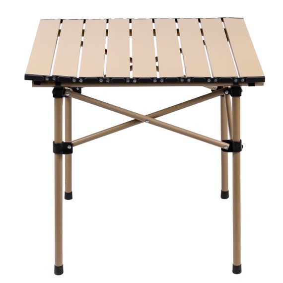 Стіл для пікніка складаний 50 x 53 x 50 см бежевий | Зображення 2