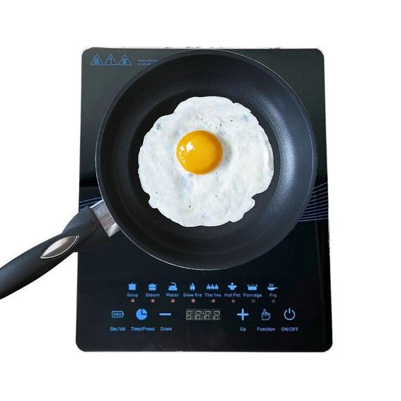 Індукційна плита одноконфоркова 2400Вт, Gold Diamond TK09902 / Настільна елетрична плита / Електроплита з сенсорним управлінням | Зображення 5