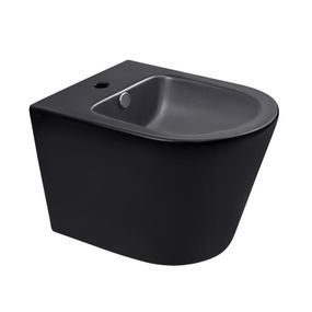 Биде подвесное Qtap Scorpio 515x360x345 Matt black QT1455053FMB