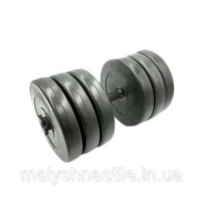 Гантель наборная композитная в пластиковой оболочке Rock pro 30,5 кг NE-PL-G-030