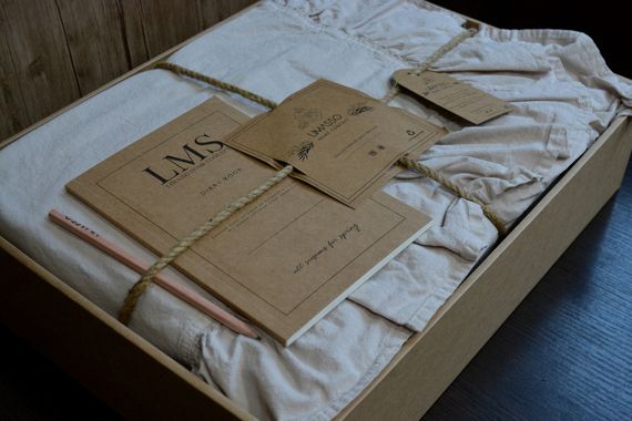 Постельное белье Limasso Stonewashed Exclusive Ranforce 160 х 220 см семейный Natural Krem | Зображення 4