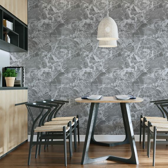 Самоклеючі шпалери чорний мармур 2800х450х1, 8мм SW-00000730 | Зображення 5