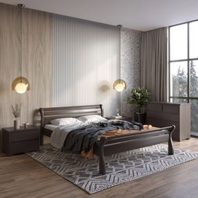 Полуторне ліжко Mebigrand Верона Венге 120х190 см (MBG-1938)