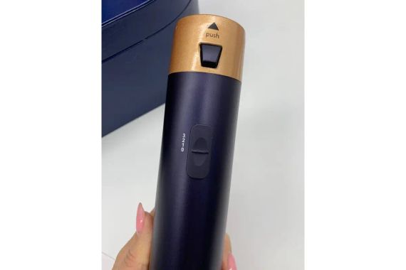 Стайлер 5в1 HAIR BRUSH Styler + Коробка з функціями об'єму, випрямлення, накручування темно-синій | Зображення 5