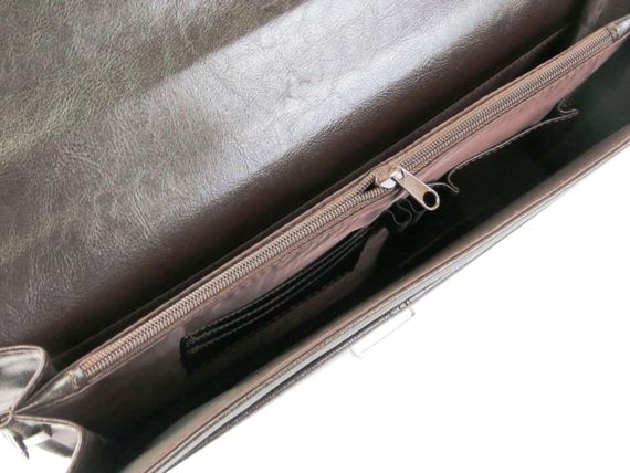 Мужской портфель  из эко кожи JPB, коричневый | Зображення 6