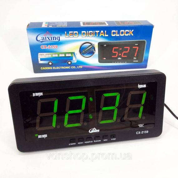 Электронные настольные часы digital Caixing, Электронные часы с функцией подсветки EA-31 | Зображення 3