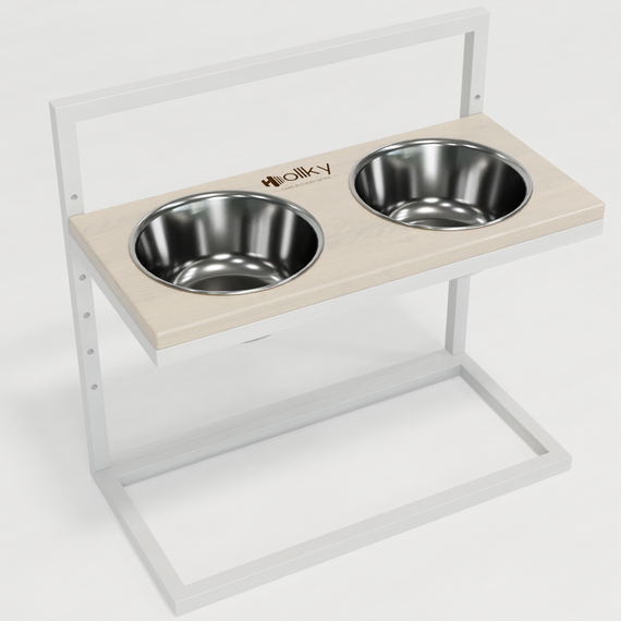 Миски на регулируемой подставке для больших собак Hollky Flex L (2 × 1.8 л) FL-502850-WHWH | Зображення 7