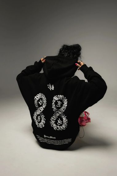 ETERNAL SCRIPT HOODIE BLACK M | Зображення 5