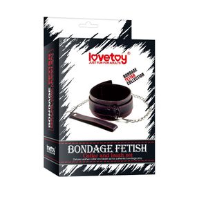 Нашийник з повідком - Bondage Fetish Collar And Leash Set Sex Aura
