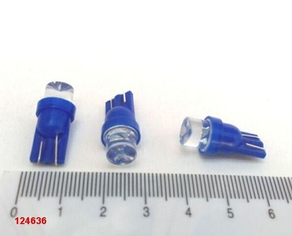 Лампа світлодіод б/ц 12V W5W T10 LED синя