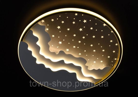 Люстра потолочная LED 2359-500-wh-gd-k Золото 6х51х51 см. | Зображення 4
