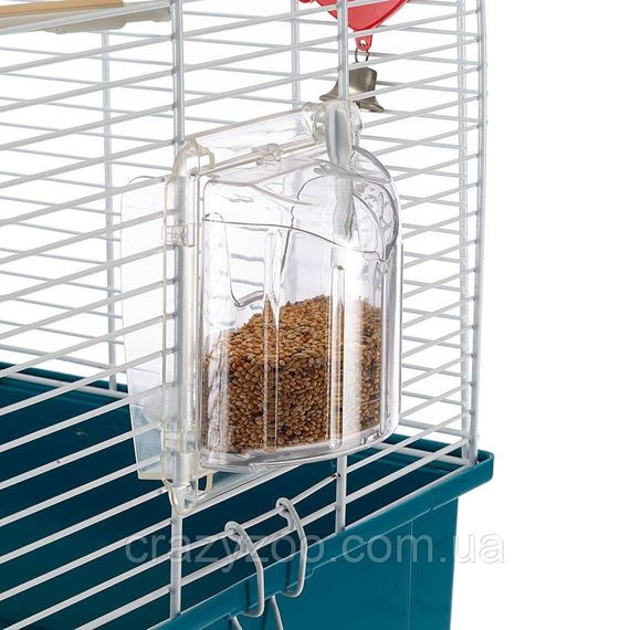 Клітка для канарок та маленьких птахів Ferplast Rekord 3 синя 49х30х48.5 см 52009801 | Зображення 4