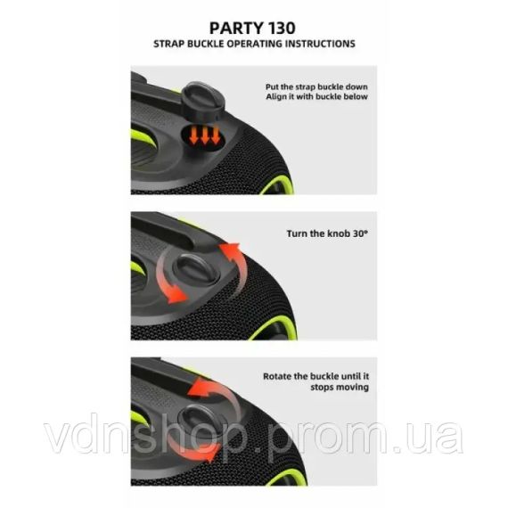 Беспроводная Bluetooth колонка HOPESTAR PARTYBOX, 120 ВТ с двумя микрофонами | Зображення 5