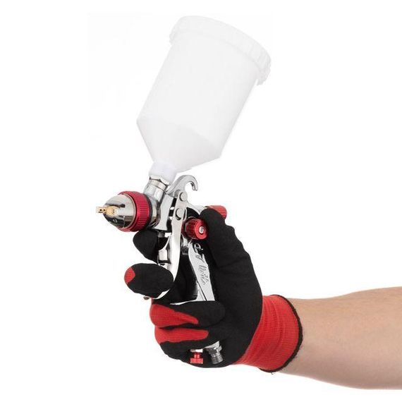 Фарбопульт пневматичний HVLP з трьома форсунками: 1,3 мм, 1,4 мм, 1,7 мм INTERTOOL PT-0153 | Зображення 6