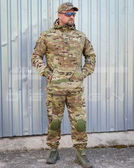 Костюм тактический Горка Анорак рип-стоп Мультикам с наколенниками и налокотниками 48
