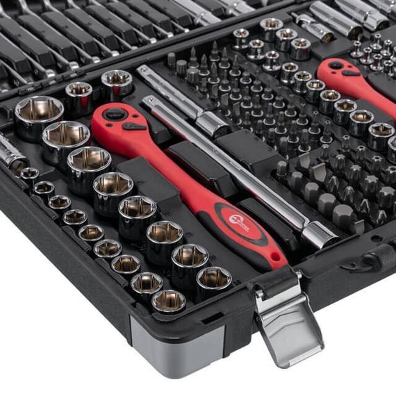 Професійний набір інструментів 1/4", 3/8", 1/2", 176 од. INTERTOOL ET-7176 | Зображення 3