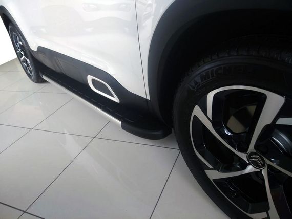 Боковые пороги Duru (2 шт., алюминий) для Peugeot 3008 2016-2024 гг