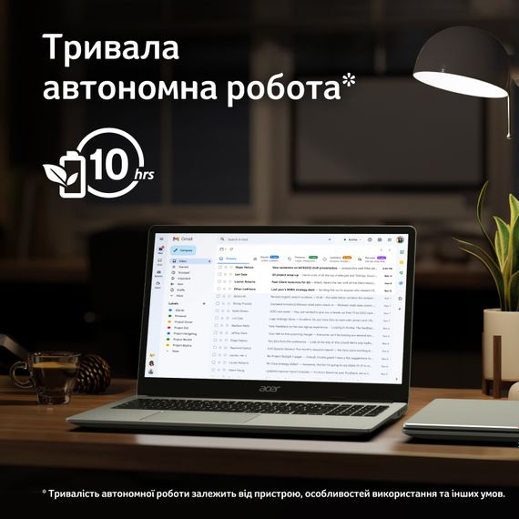 Ноутбук Acer Chromebook CB315-4HT 15' FHD IPS Touch, Intel P N6000, 8GB, F128GB, UMA, ChromeOS, сріблястий (NX.KBAEU.002) | Зображення 5