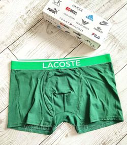 Мужские Трусы боксеры Lacoste  трусы Лакоста - Зеленый цвет