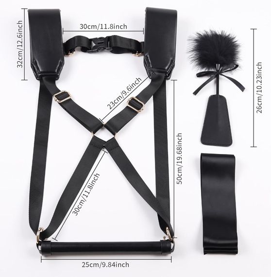 БДСМ-набір LOCKINK YEAHWOW Black Doggy Style Saddle set | Зображення 5