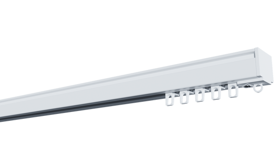 Карниз потолочный алюминиевый усиленный  однорядный, ДЕКО-1 425 см