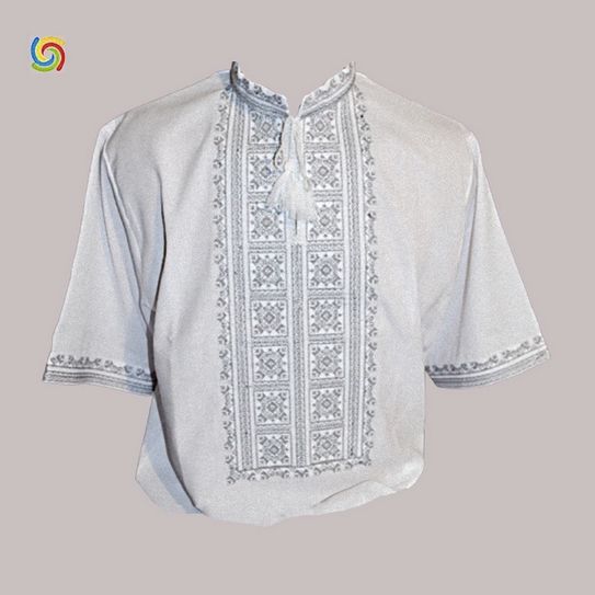 Рубашка Украинская вышиванка  44419379 цвет белый размер L/XL