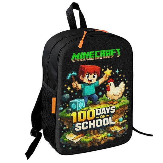 Рюкзак шкільний дитячий з принтом Minecraft Кріпер 36х27 см підлітковий для хлопчика, дівчинки (4725)