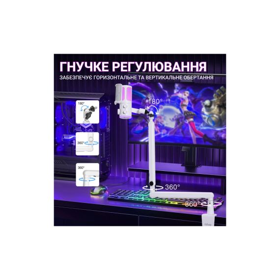Мікрофон Fifine TAM6W White (TAM6W) | Зображення 8